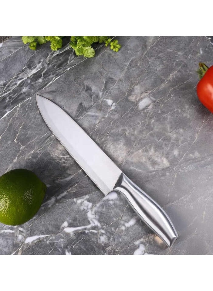 ECVV Kitchen Knife with Stainless Handle - Kitchen Sharp Knife Stainless Steel Blade For Fish Cutting | Meat Cutting | Suitable for Home and Retaurant  - Image 2