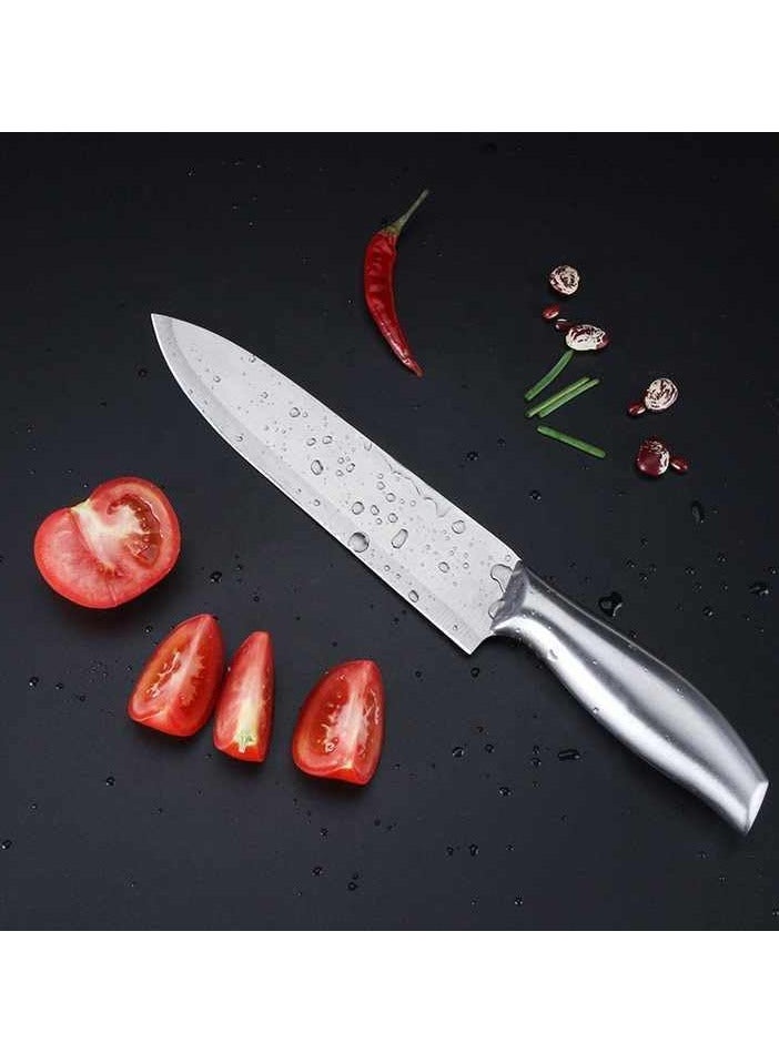 ECVV Kitchen Knife with Stainless Handle - Kitchen Sharp Knife Stainless Steel Blade For Fish Cutting | Meat Cutting | Suitable for Home and Retaurant  - Image 4