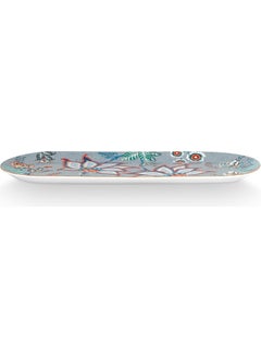 Pip Studio Flower Festival Blue Oval Serving Plate 33 cm  - Image 2