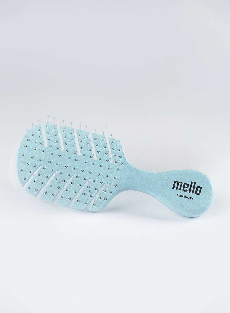 ميلا فرشاة الاطفال لفك تشابك الشعر من الالياف الطبيعية - أزرق فاتح - Image 2