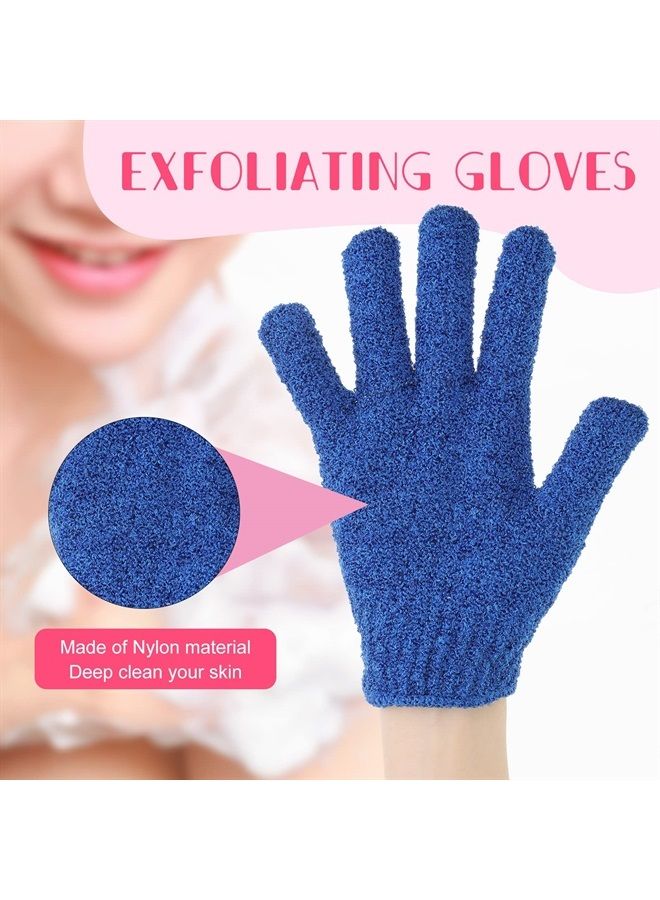 Tegeme 50 Pcs Exfoliating Gloves for Body, Double Sided Exfoliating Bath Gloves Shower Gloves for Women Deep Clean Skin for Spa Massage Beauty Skin Shower Scrubber Bathing Accessories,13 Colors 