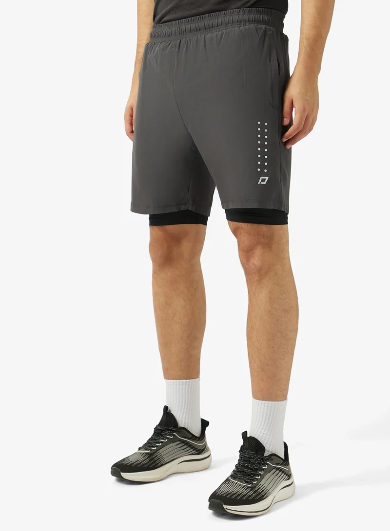 FRWD 2 in 1 shorts with decorative prints