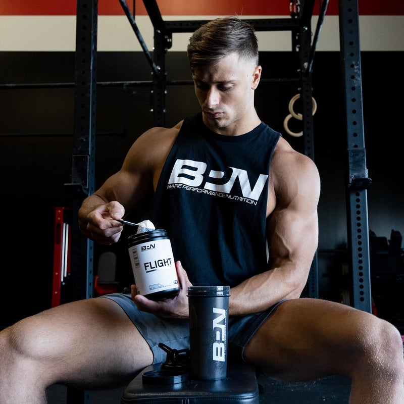 Bare Performance Nutrition مكمل الطاقة قبل التمرين من بار بيرفورمانس نيوترشن BPN فلايت يدعم الطاقة والتركيز الذهني والتحمل المحسن وضخ العضلات مع كارنو سين بيتا ألانين توت أزرق 30 حصة - Image 5