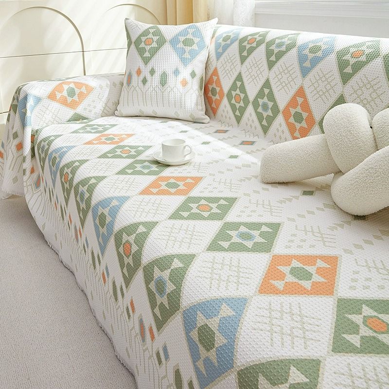 ✅New Summer Sofa Cover Towel Increased Anti-Cat Scratch Combination Sofa Cover Cloth Summer Ice Silk Sofa Towel Full Cover Batch - Image 3