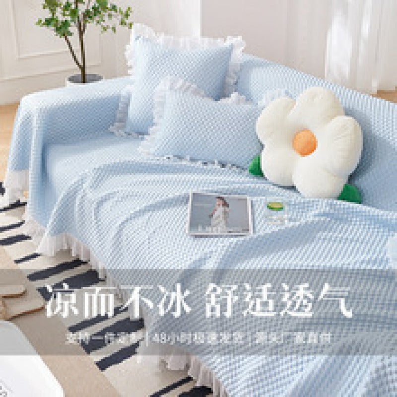 ✅New Summer Sofa Cover Towel Increased Anti-Cat Scratch Combination Sofa Cover Cloth Summer Ice Silk Sofa Towel Full Cover Batch - Image 2
