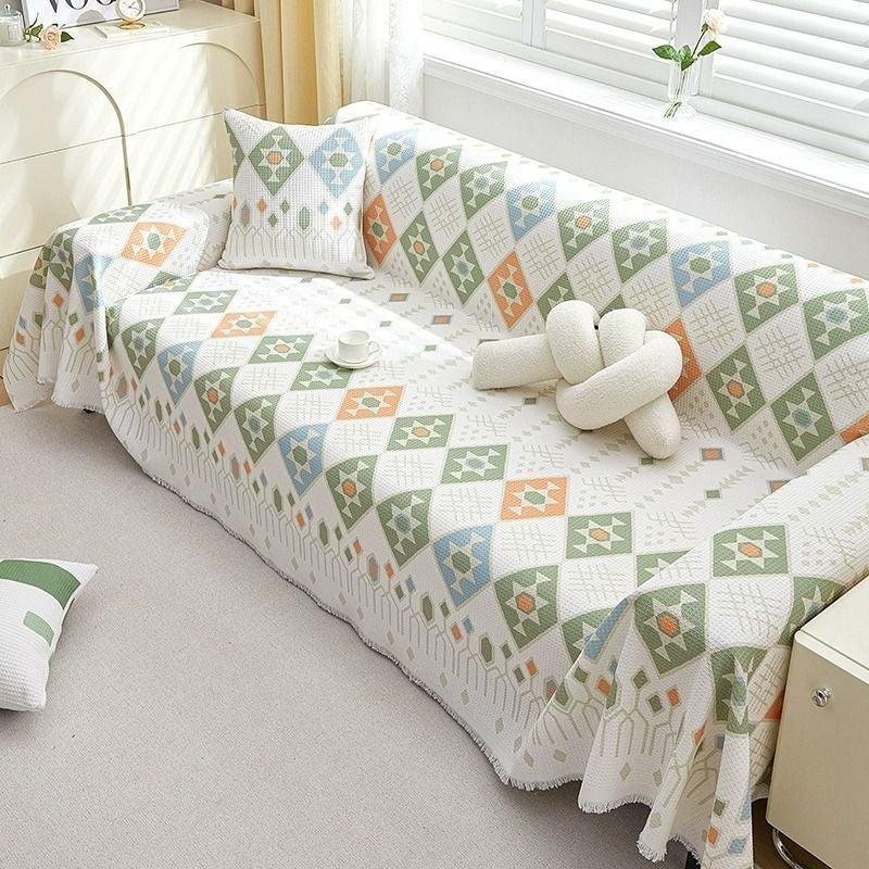 ✅New Summer Sofa Cover Towel Increased Anti-Cat Scratch Combination Sofa Cover Cloth Summer Ice Silk Sofa Towel Full Cover Batch - Image 5