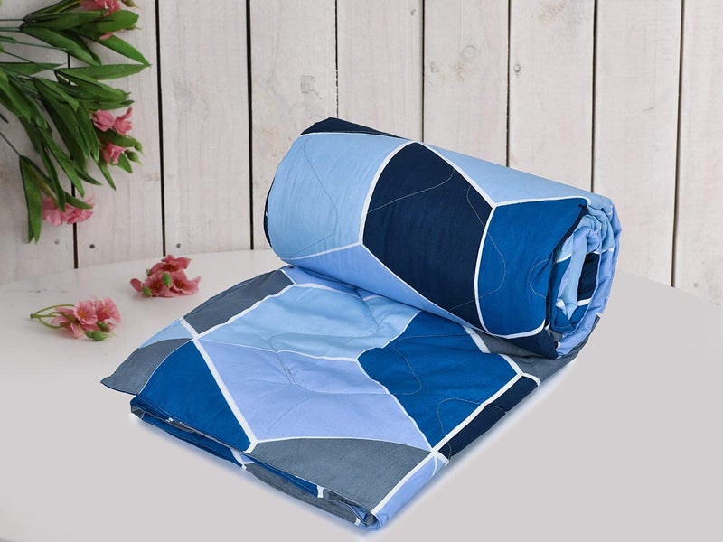 RRC Super Soft Microfiber Quilted Comforter,Quilt Bed Cover for Double,90X100(Inches) King Size Bed Luxury Breathable 220 GSM Cozy Super Soft Printed Comforter - Image 2