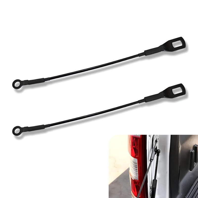 Tesnaao 2 PCS Tailgate Cargo Box Pull Cable 405mm1594In Metal Tailgate Pull Cable Auto Replacement Parts 6577004030 Black - Image 3