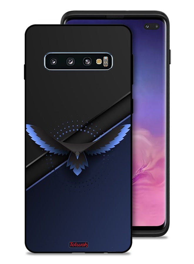 Tolwak Samsung Galaxy S10 Plus Protective Case Cover Eagle Digital Abstract Art - Image 1