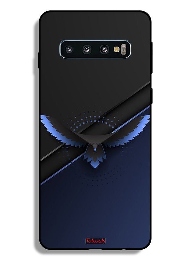 Tolwak Samsung Galaxy S10 Plus Protective Case Cover Eagle Digital Abstract Art - Image 2