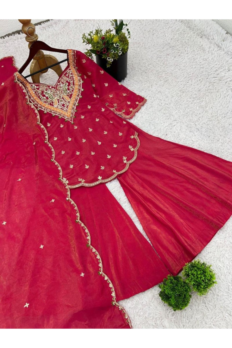 كرتي شيمار حرير شراة ودوبتة - HRT3360 - XL - Image 4