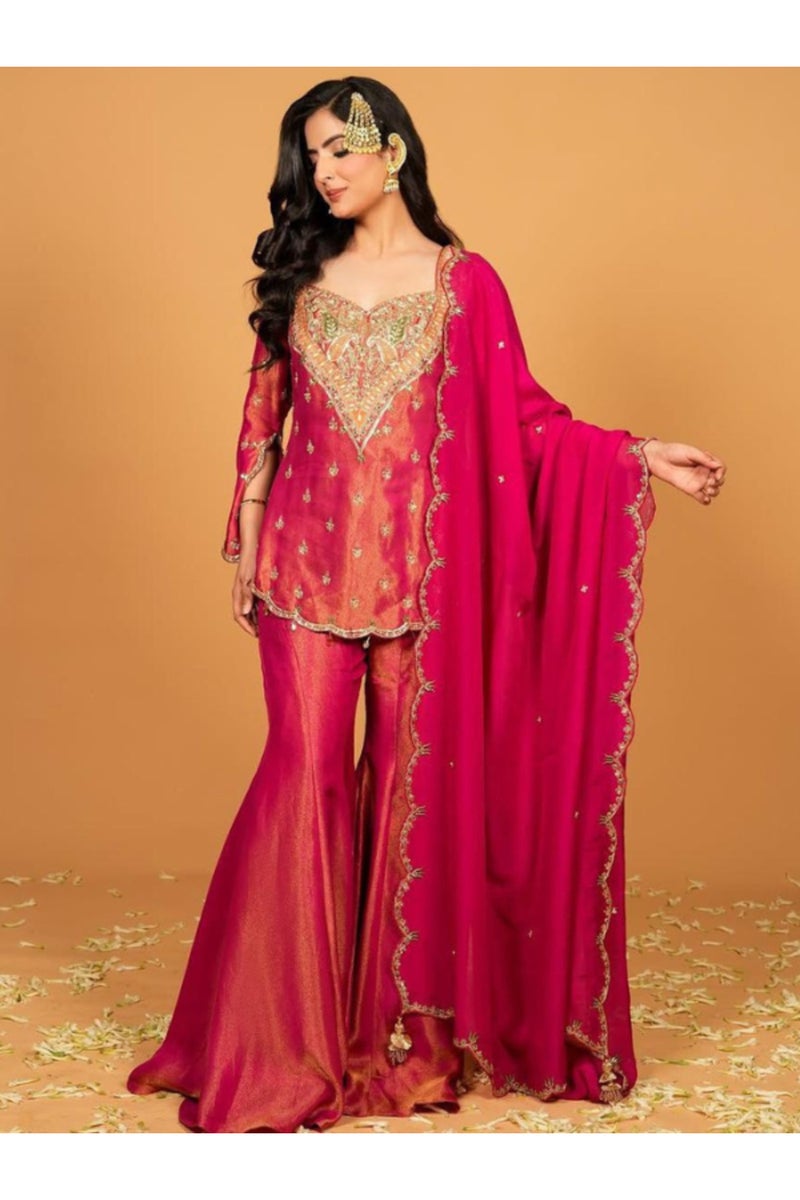 كرتي شيمار حرير شراة ودوبتة - HRT3360 - XL - Image 3