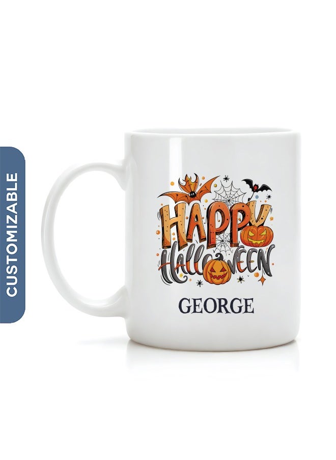 Share the Love Personalised Coffee Mug Happy Halloween Design 