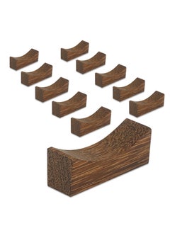 Generic 10PCS Wooden Chopstick Rests and Holders for Home, Hotel, Resta, urant Natural Premium Chopsticks Holders, Spoon Fork Knife Stand Rack Set  - Image 1