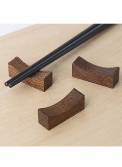 Generic 10PCS Wooden Chopstick Rests and Holders for Home, Hotel, Resta, urant Natural Premium Chopsticks Holders, Spoon Fork Knife Stand Rack Set  - Image 3