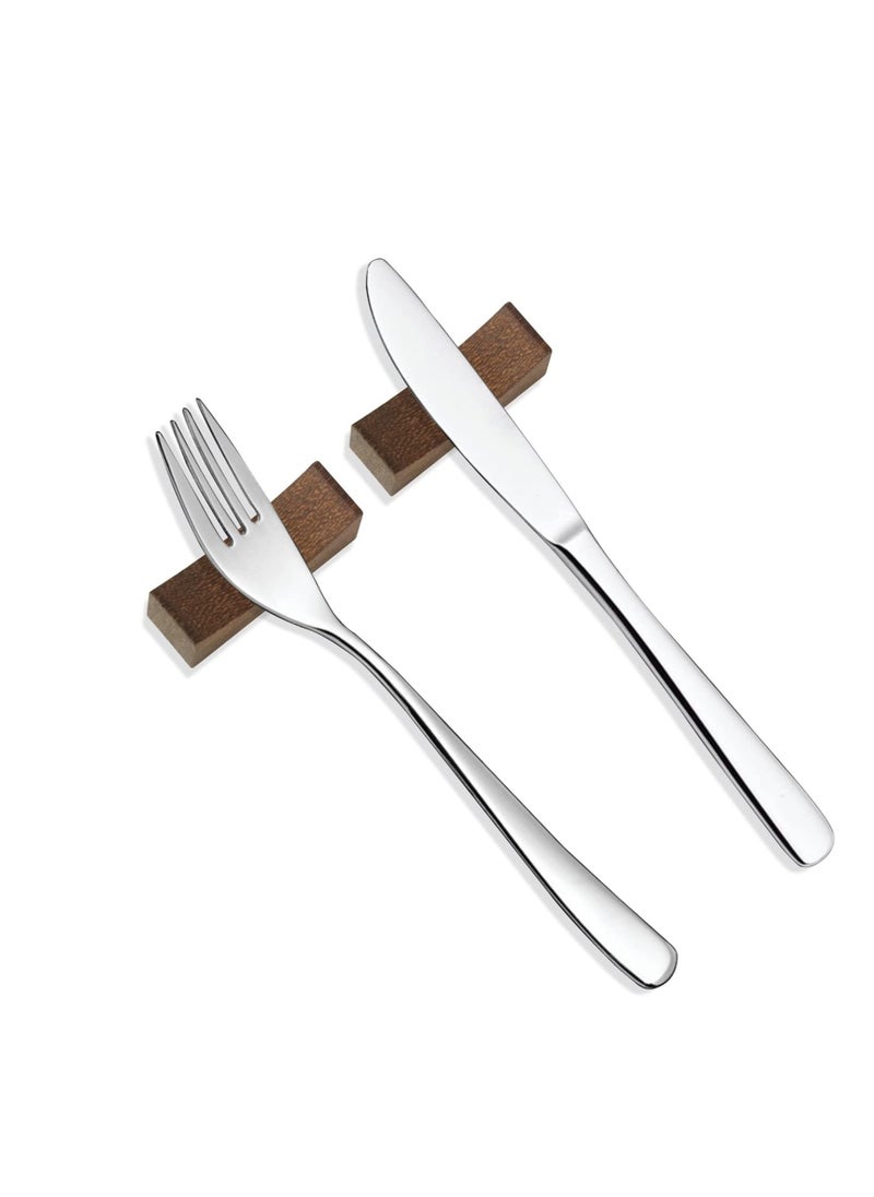 Generic 10PCS Wooden Chopstick Rests and Holders for Home, Hotel, Resta, urant Natural Premium Chopsticks Holders, Spoon Fork Knife Stand Rack Set  - Image 5