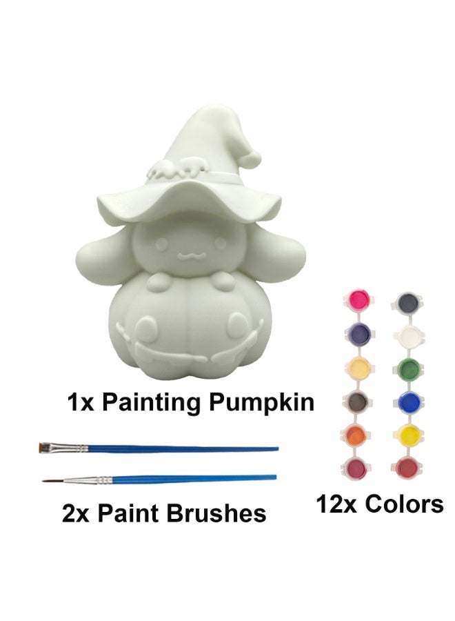 Home Smart HomeSmart DIY Light-Up Pumpkin Painting Kit for Kids | Create Your Own Halloween Jack-O'-Lantern Décor Ideal Gift for Girls & Boys (14 x 10 x 19 cm)