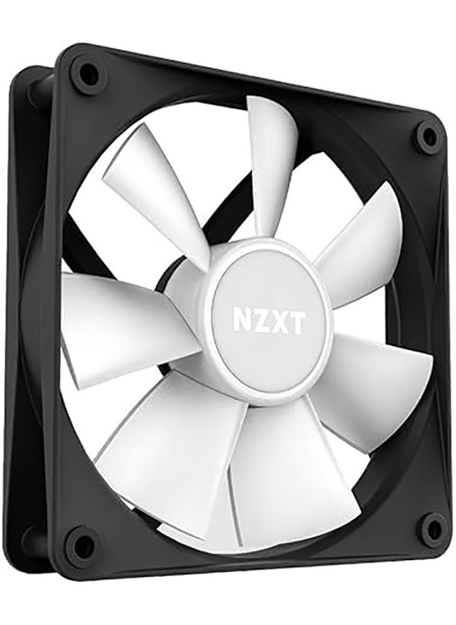 NZXT - NZXT F120 RGB Core Hub-Mounted Fans with RGB Controller, High Airflow & Static Pressure, Up to 1800 RPM Speed, FDB, 78.86 CFM Airflow, Sync Lighting with Controller, Triple Pack, Black | RF-C12TF-B1 - Image 1