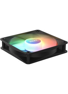 NZXT NZXT F120 RGB Core Hub-Mounted Fans with RGB Controller, High Airflow & Static Pressure, Up to 1800 RPM Speed, FDB, 78.86 CFM Airflow, Sync Lighting with Controller, Triple Pack, Black | RF-C12TF-B1  - Image 2