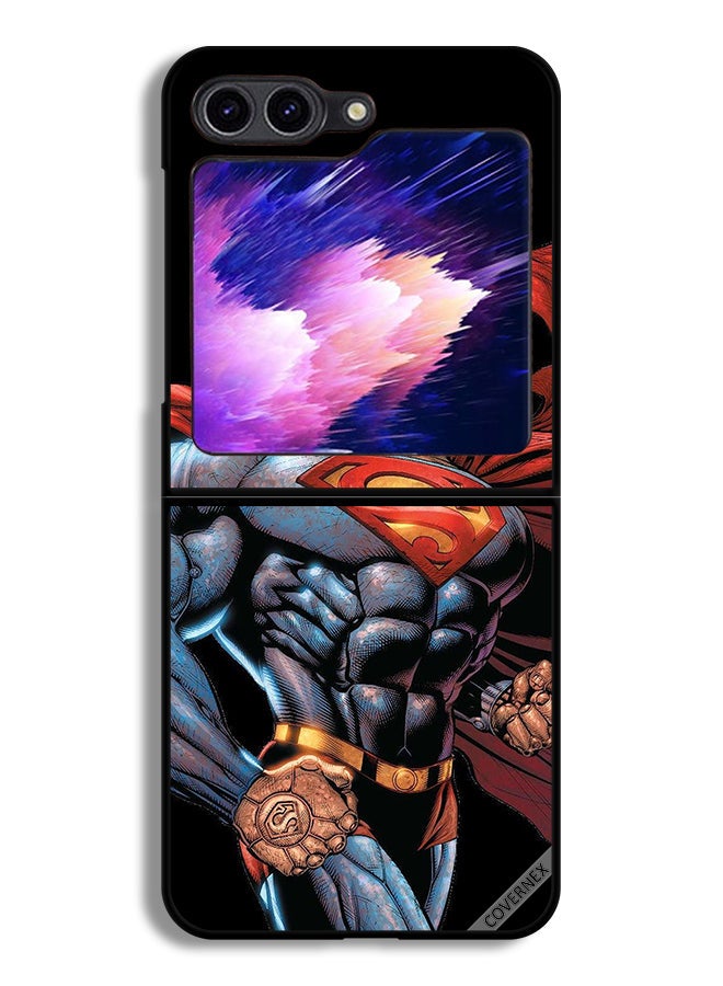 Covernex Samsung Galaxy Z Flip6 Protective Case Cover Super Man  - Image 1
