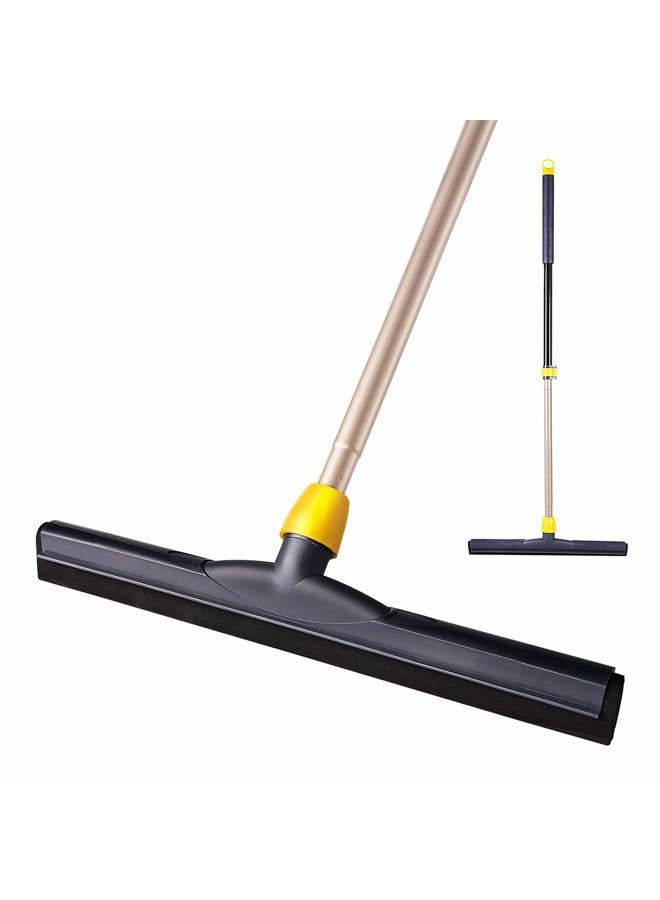 YOCADA Floor Squeegee Scrubber 140cm Long Adjustable Telescopic Heavy Duty Household Broom Perfect for Garage Courtyard Shower Bathroom Pet Hair Fur Floor Marble Glass Tile Water Foam Cleaning - Image 1