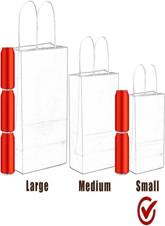 Amit Marketing Small Paper Bag with Handles - 6X3.15X8.25 Inch I Kraft Paper Bags I for Return Gifts, Wedding, Birthday, Party Favours, Shopping, Retail, Grocery, Craft & Business Use (Red, Set of 20) - Image 3
