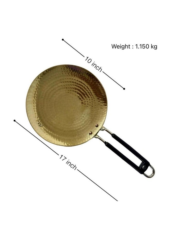 NUTRION Pure Brass Roti Tawa - Traditional Indian Cooking Pan with Health-Boosting Properties (24 cm) (Brass Roti Tawa) - Image 2