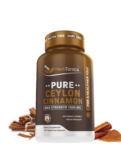 Herbtonics Herbtonics Pure Ceylon Cinnamon 1500Mg 120 Capsules 