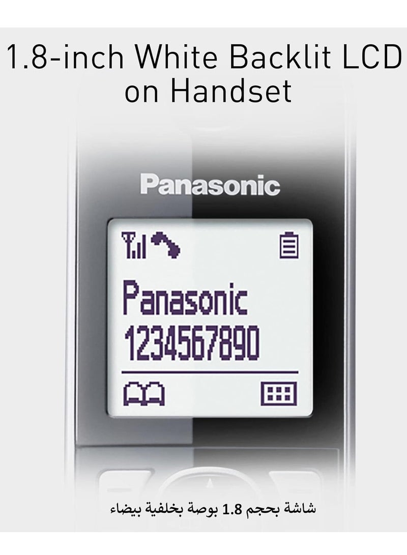 باناسونيك KX-TG6811UEB هاتف لاسلكي رقمي مع خاصية حظر المكالمات أسود/فضي - Image 2