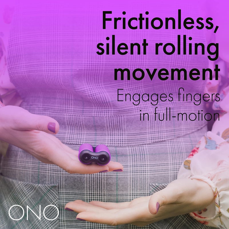 ONO Roller - Handheld Fidget Toy for Adults | Help Relieve Stress, Anxiety, Tension | Promotes Focus, Clarity | Compact, Portable Design (Purple, Junior Size - ABS Plastic) - Image 4