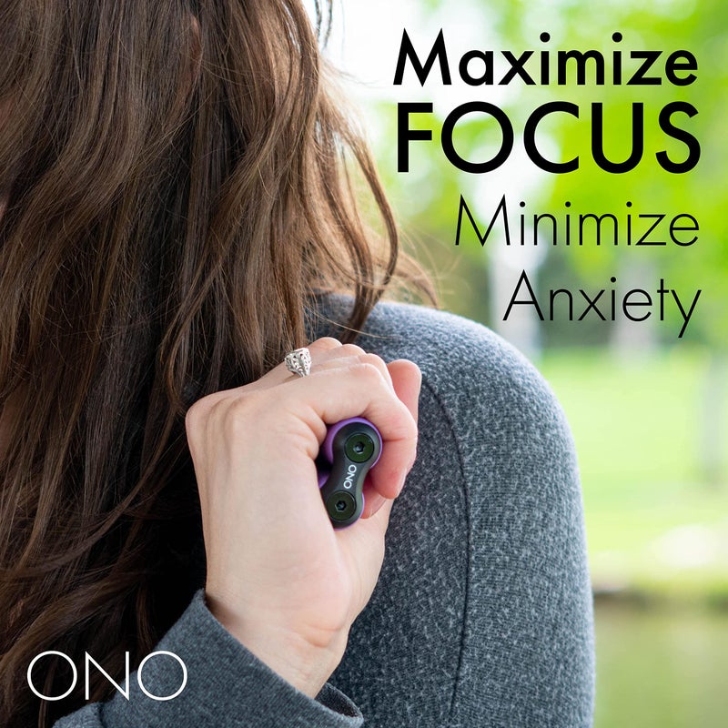 ONO Roller - Handheld Fidget Toy for Adults | Help Relieve Stress, Anxiety, Tension | Promotes Focus, Clarity | Compact, Portable Design (Purple, Junior Size - ABS Plastic) - Image 5