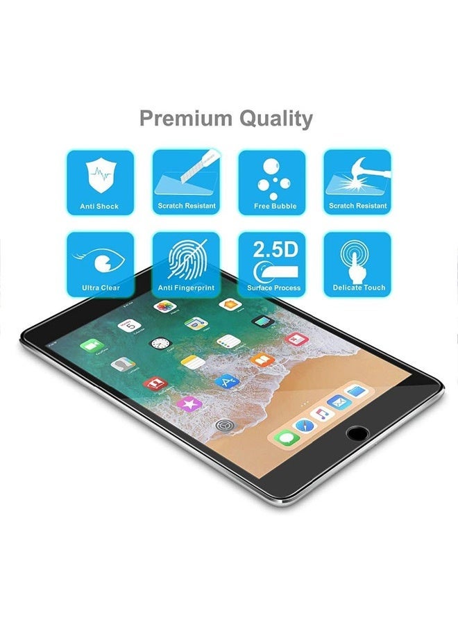 بشكل مختصر [عبوة من قطعتين] واقي شاشة لأجهزة Apple iPad Pro (10.5 بوصة 2017) / iPad Air 3 (10.5 بوصة 2019)، واقي شاشة بزوايا مستديرة 2.5D متوافق مع الجرابات - Image 4