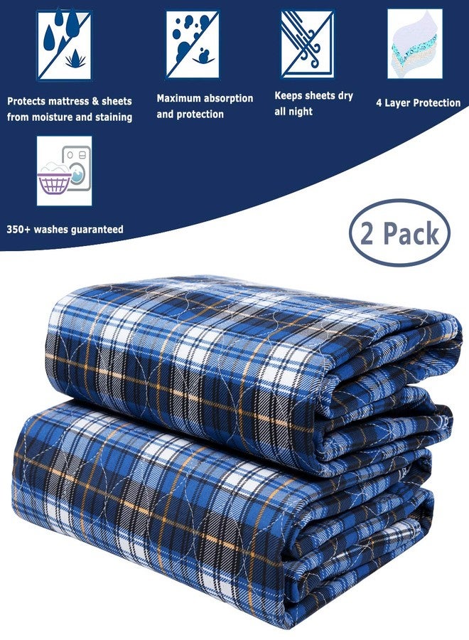 Brosive Non-Slip Bed Pads for Incontinence Washable (36" x 34"|2 Pack),Waterproof Bed Pads,Adult Washable Incontinence Bed Pads for Adults,Dog,Kids - Image 4