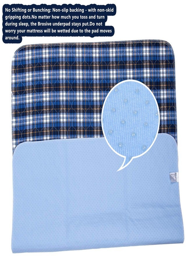 Brosive Non-Slip Bed Pads for Incontinence Washable (36" x 34"|2 Pack),Waterproof Bed Pads,Adult Washable Incontinence Bed Pads for Adults,Dog,Kids - Image 3