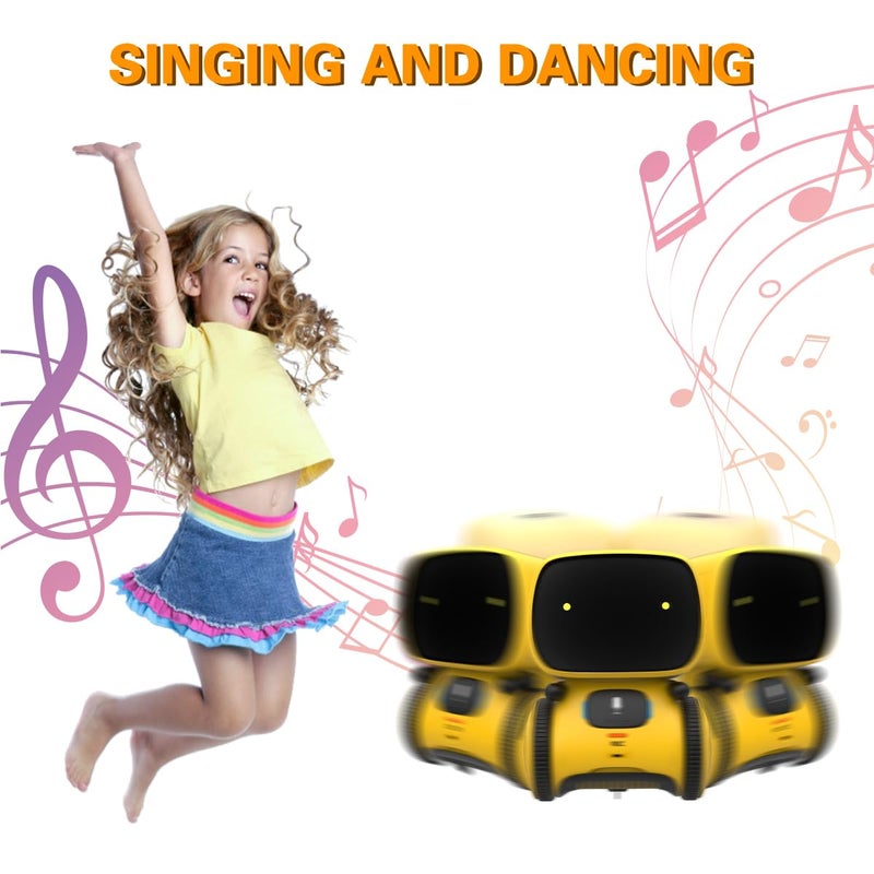 98K Robot Toys for Boys and Girls, Voice Control and Touch Sensor Interactive Smart Talking Robots Intelligent Partner and Teacher with Singing, Dancing, Repeating, Toy Gifts for Kids Age 3 and Up - Image 5