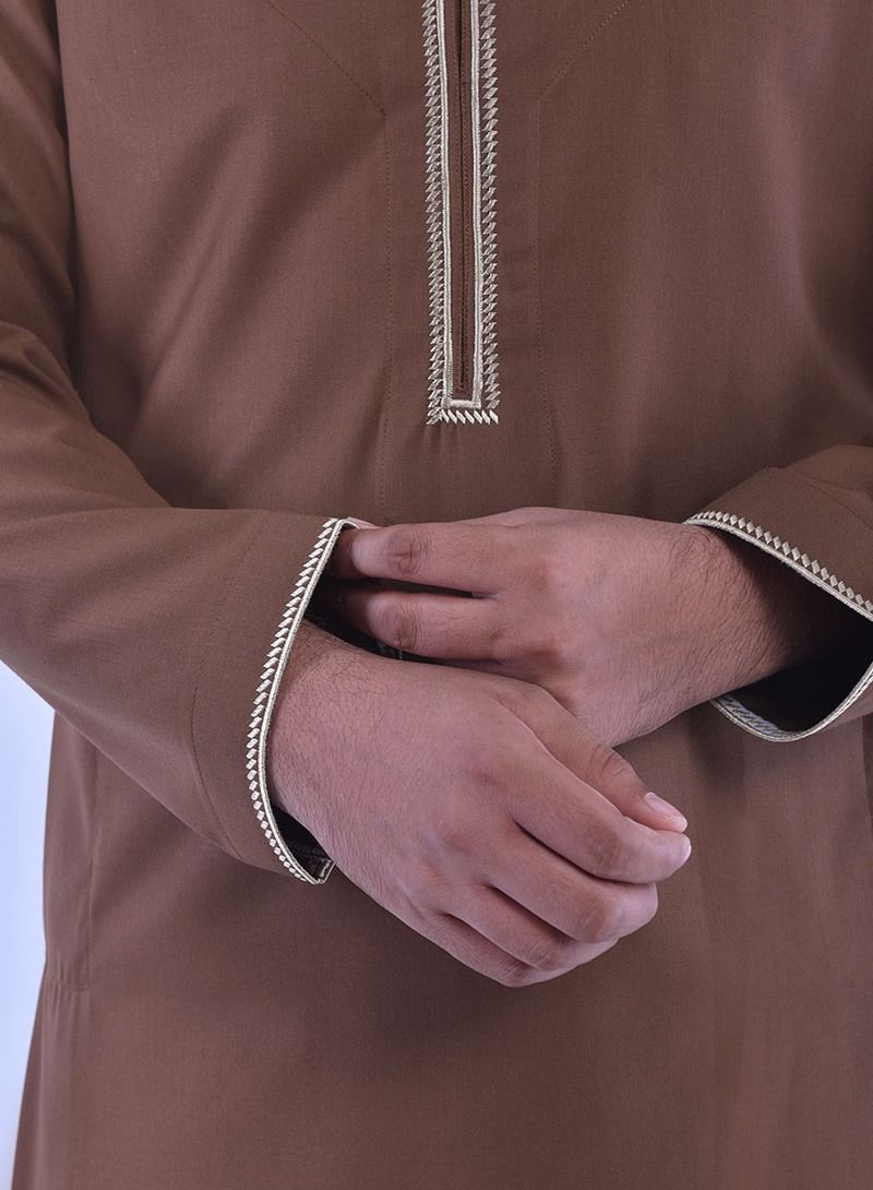 القميص الكندورة العمانية البرونزية  - Image 2