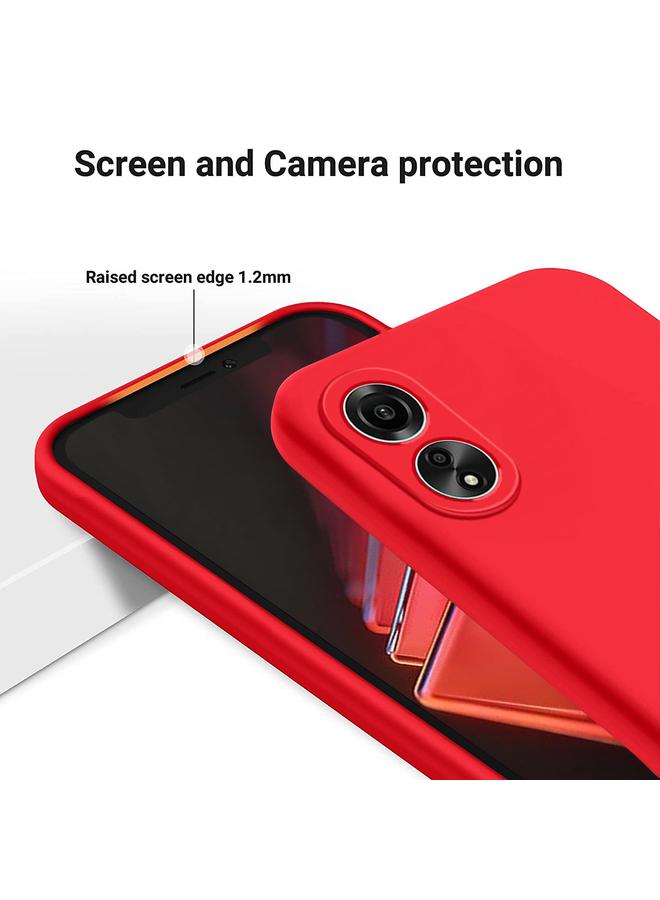اس-توب جراب لهاتف OPPO A78 4G، مصنوع من السيليكون السائل المقاوم للصدمات بلون نقي - Image 3