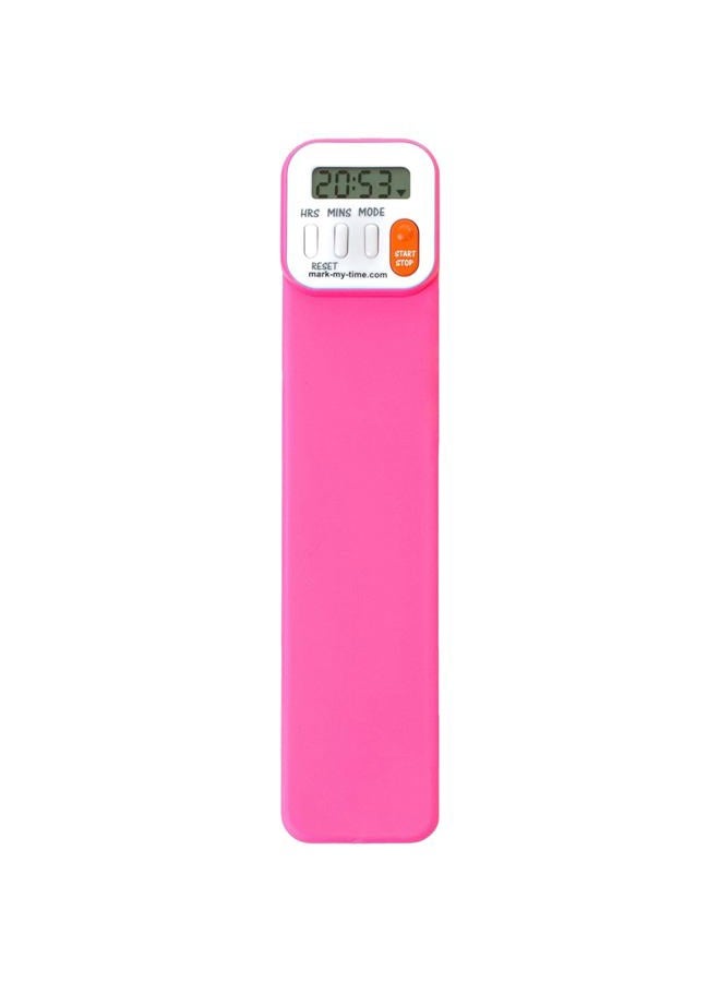 Mark-My-Time Digital Bookmark and Reading Timer - Fuchsia - Image 1