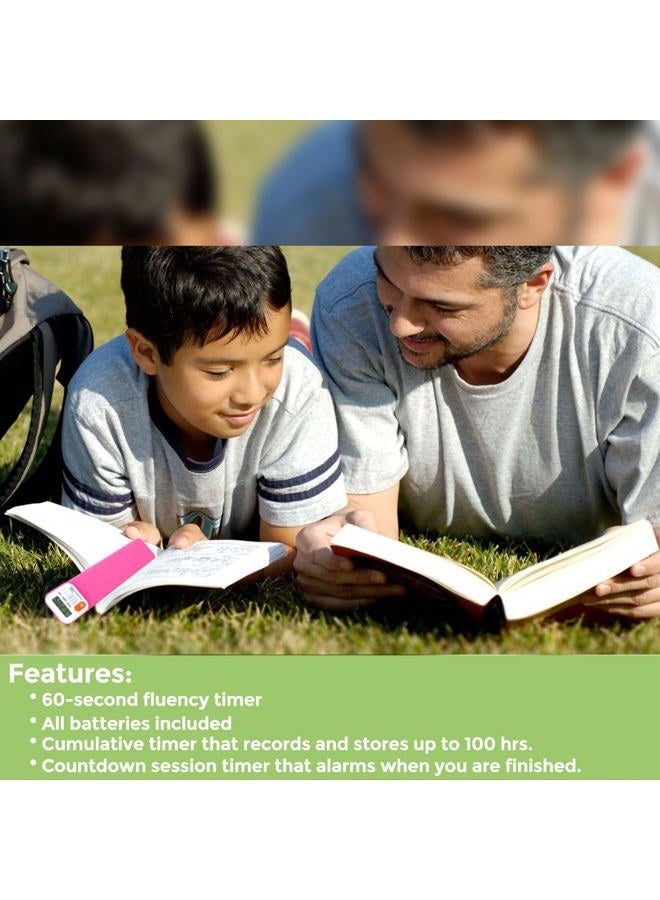 Mark-My-Time Digital Bookmark and Reading Timer - Fuchsia - Image 3