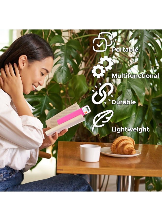 Mark-My-Time Digital Bookmark and Reading Timer - Fuchsia - Image 5