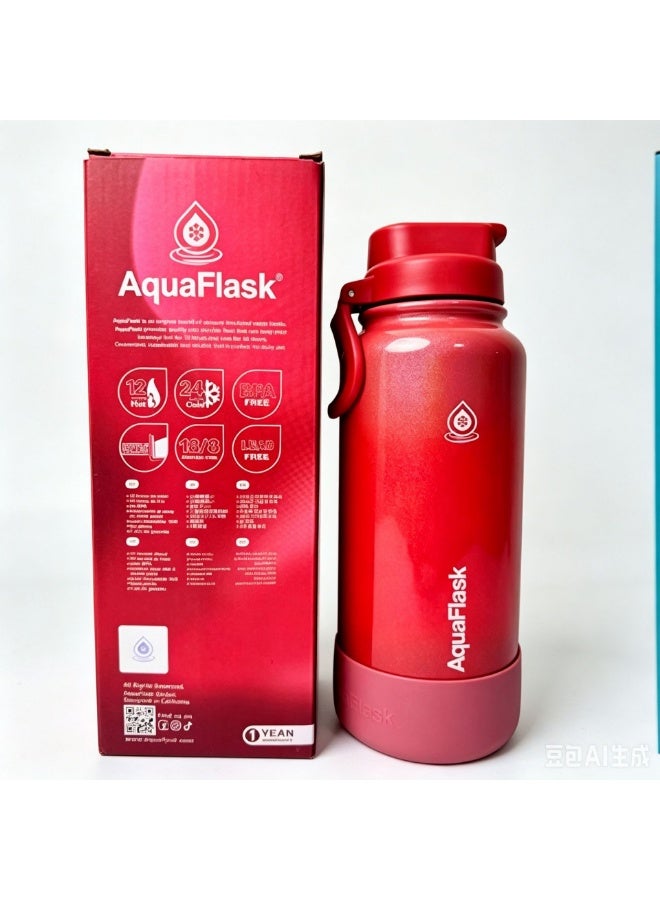 AquaFlask Stainless Steel Water Bottle - Image 1