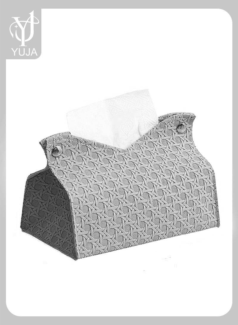 YUJA Modern Tissue Box, Decorative Paper Box, Napkin Holder, Tissue Box Dispenser Box for Facial Tissue, Napkins, Dryer Sheets, Facial Tissue Holder for Bathroom, Countertop, Kitchen, Bedroom Dresser and Office Room - Image 1