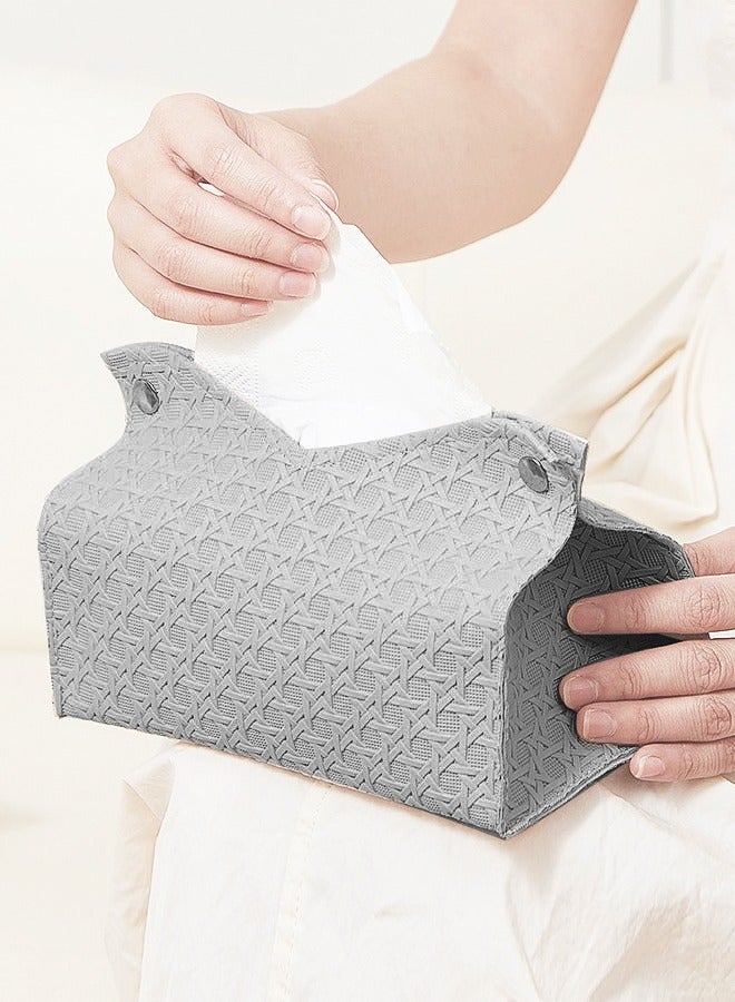 YUJA Modern Tissue Box, Decorative Paper Box, Napkin Holder, Tissue Box Dispenser Box for Facial Tissue, Napkins, Dryer Sheets, Facial Tissue Holder for Bathroom, Countertop, Kitchen, Bedroom Dresser and Office Room - Image 3