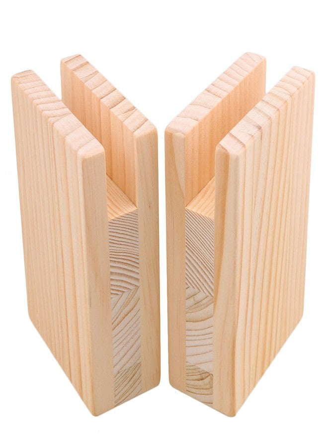 Doublelife SHANOER 4PCS Bed Furniture Risers Heavy Duty Wood Risers for Sofa Table and Chair (10cmx10cmx2cm) - Image 1