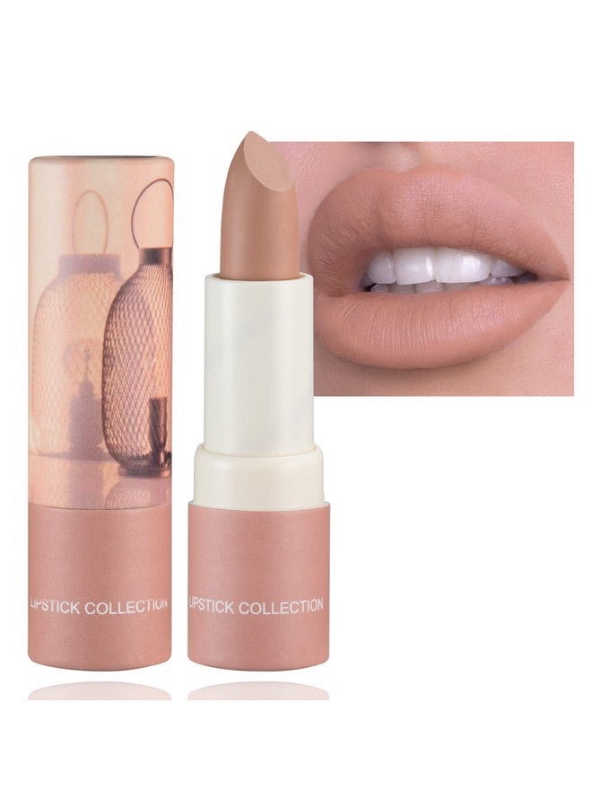 LZYLLS Matte Nude Lipsticknude Paper Tube Nude Matte Lipsticks For Womenbold & Intense Colorsnon Stick Cup Not Fade Silky Smooth Velvet Lip Gloss Set Nude Lip Stick Fashion Matte Lipstick Lip Makeup(Nude) - Image 2