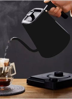 Brutelle Gooseneck Kettle V60 Coffee Kettle 1000ML 1200W Power Knob Temperature Adjustment with Digital Display Temperature Automatic Insulation Stainless Steel Material Suitable for Home and Office  - Image 5