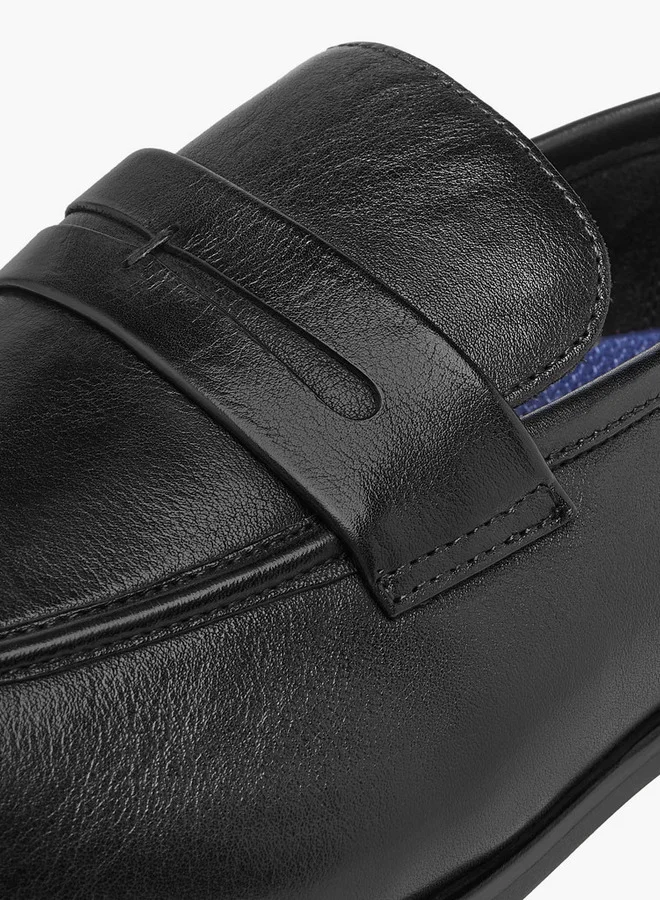 DUCHINI Men's Solid Slip-On Loafers