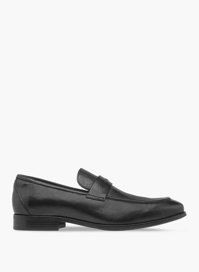 DUCHINI Men's Solid Slip-On Loafers
