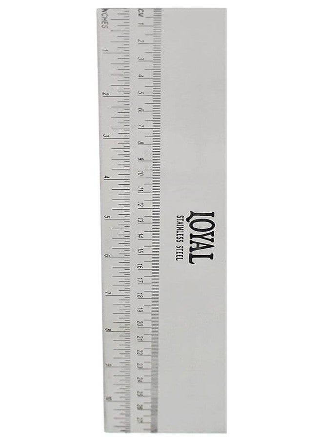 Loyal Bakeware Stainless Steel Long-Edge Icing Scraper Dough Cutter Frosting Spreader with Markings in Inches and Centimeters - Image 5