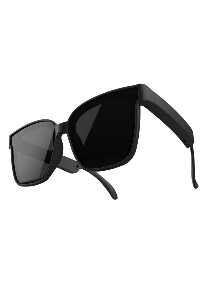 Generic Tk Explosions A3 Bluetooth Glasses UV Protection UV400 Listening To Music Call Sun-Color:Square Black Frame Gray Lenses  - Image 1